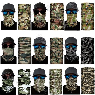 Camouflage In stock Anti Dust UV Buff Bandana Turban Head Scarf Topeng Motorcycle Bicycle Sport Headband