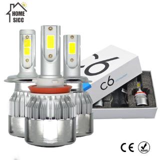 2pcs C6 Car Headlight Bulbs LED H1 H3 H4 H7 H8 H11 HB3 HB4 3000/4500/6500/8000K 36W 9~36V Car Lights (1)