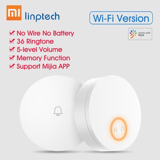 Linptech Self Powered Wireless Doorbell Self-generating Electricity Ringtone No Batte