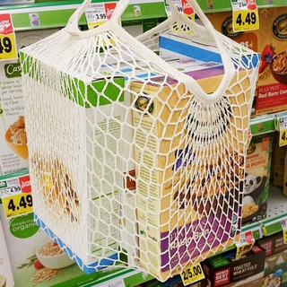 YiHome Mesh Net Bag String Shopping Tote Woven Bag Reusable Fruit Vegetables Storage Handbag (4)