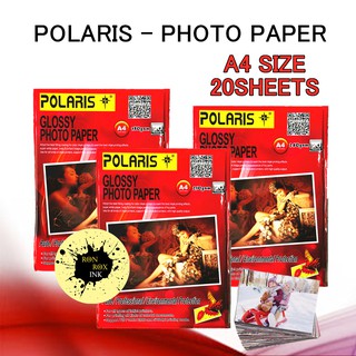 Polaris High Glossy Photo Paper A4 180gsm/210gsm/240gsm