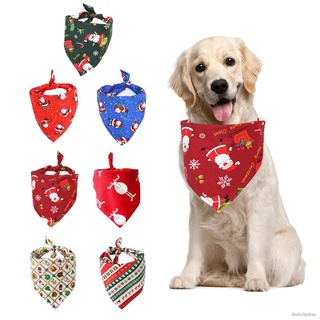 ◇✇[24Hs Delivery] Dog Bandanas Large Pet Scarf Christmas Pet Bandana Washable Dog Bow Tie Cat Collar