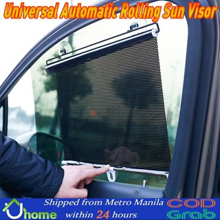 【SOYACAR】Universal Retractable Car Curtain Window Rolling Sun Visor Sunshade Automatic Sun Visor (1)