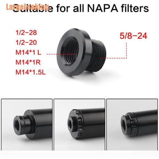 LargeLooking（**）5/8-24 to 1/2-20 to M14 Car Fuel Filter Barrel Thread Adapter for NAPA 4003 WIX