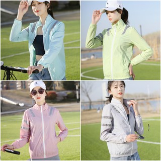 Seven colors / two sizes-Sun protection clothing women's short casual jacket thin long-sleeved jacket UV protection jacket