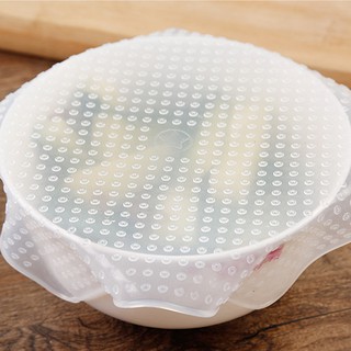 Reusable Silicone Plastic Wrap Seal Vacuum Food Fresh Wrap (3)