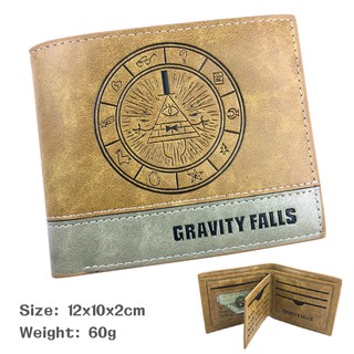 Men's and women's Gravity Falls PU Leather Short Wallet