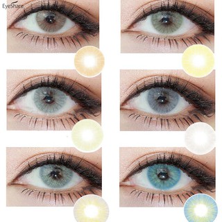 EYESHARE Contact Lenses 1Pair Aurora Natural Cosmetic Coloured Contact lens Beauty Makeup 14.2mm Yearly Use
