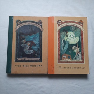 A Series of Unfortunate Events by Lemony Snicket (The Wide Window, The Hostile Hospital)
