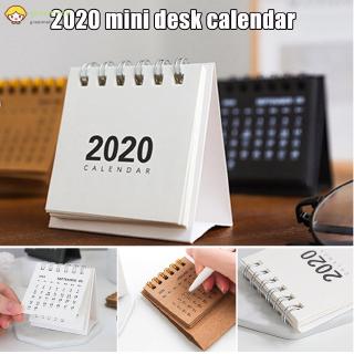 GM 2020 New Year Mini Desk Calendar Simple Desk Coil Notepad Kraft Paper Calendar Daily Schedule