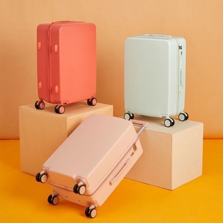 New Japanese and Korean Fashion Popular Hot-Selling Product Pure and Candy Color Luggage Female Student Korean Style Fresh Universal Wheel Trolley Case Male Suitcase Password Suitcase Boarding Bag (1)