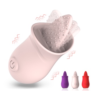 ITTf Sucking Tongue Vibrator Clit Nipple Sucker for Women Dildo Clitoris Stimulator Oral Pussy Licki