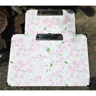 (Positivity) Stylish Clipboard Cherry Blossoms with Edge Protectors