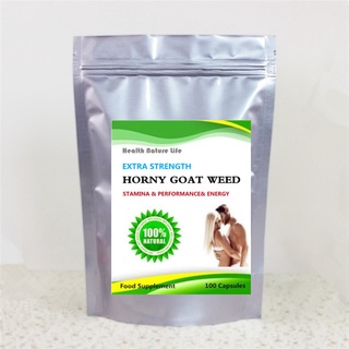 Pure Epimedium Horny Goat Weed Powder , 20% Icariin - Maca, L-arginine,Tongkat Ali - Enhance libido