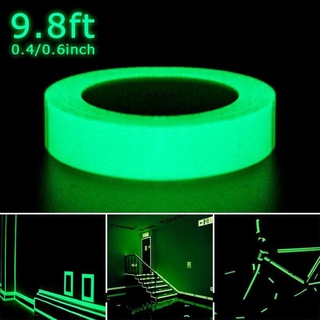 2020 New Ship Within 48 Hours+CODWaterproof Glow In The Dark Tape 15mm X 3M/ 10mm X 3M Roll Luminous Tape Self-adhesive Glow In The Dark Safety Stage Home Decorations Warning Tape