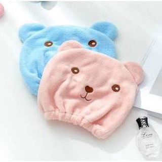 Dry hair cap◑✆♨Dry Hair Hat Microfiber Shower Hair Turban Cap Bath Head Wrapped Towel Bathing Cap