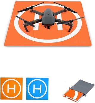 Drone Landing Pad Elite Double-Sided Waterproof 50×50cm Portable Fast-Fold Helipad, Compatible with DJI