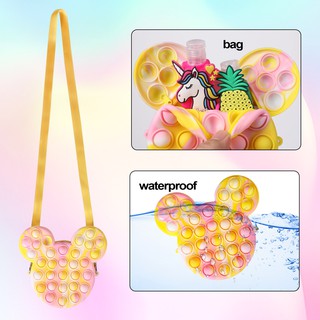 WHOLESALE !!! New Pop It Bag Bubble Toy Portable Silicone Fashion Wallet Bags#cod
