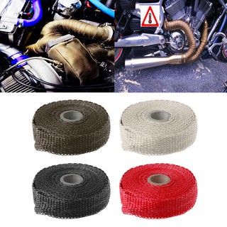 5M Car Turbo Manifold Heat Exhaust Wrap Tape Stainless Ties
