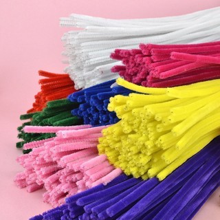 handwork DIY Mesh silk flower nylon Stockings flower material color Crooked stick Hairy root torsion bar iron wire Accessories 20pcs