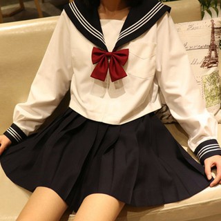 Japanese Korean Version JK Suit Woman School Uniform High School Sailor Navy Cosplay Costumes