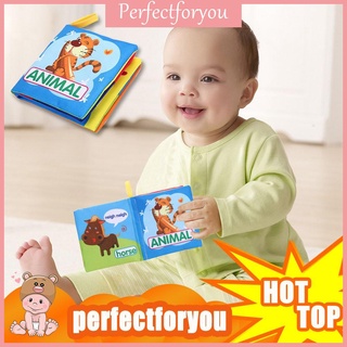 6pcs Soft Cloth Book Baby Early Educational Cartoon Book (1)