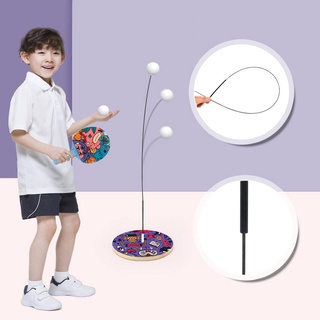 Table Tennis Trainer Kit Ping Pong Practice Trainer Elastic Flexible Shaft Self-Recovery Rebound