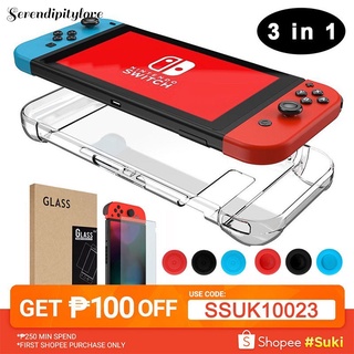 [24Hs Delivery] Nintendo Switch Case Glass Screen Protector Thumb Grips Caps (1)