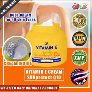 AR Cream Vitamin E Orange Sun Protect Sun protect Q10 Plus 200g AR Body Cream Creams Aron Authentic