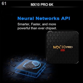 ☫✻PRE INSTALL Newest MX10 PRO 4+64G Android 9.0 TV Box 6K Kodi 18.0 H6 With i8 Keyboard
