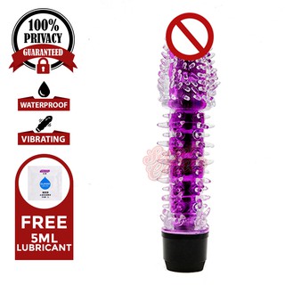 Secret Corner Bristles G-Spot Clitoral Penis Jelly Dildo Massager Vibrator Sex Toy - Purple