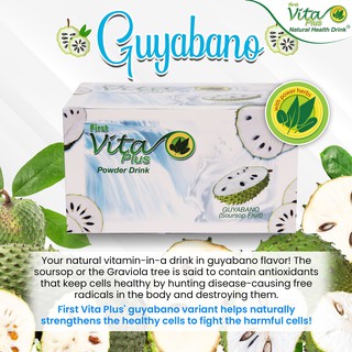 First Vita Plus Guyabano Regular 1Box/20sachet health drink