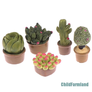 [ChildFarmland]2PCS 1:12 Miniature Green Plants Decoration Dollhouse Furniture Accessories