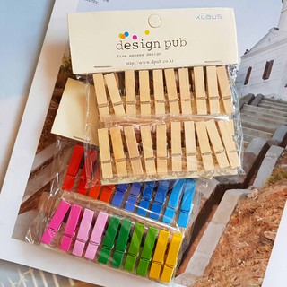 Wooden Clip Set with String for Photo (1)