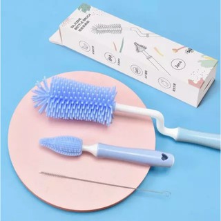 Silicone Bottle Brush 360 Degree Rotation Baby Pacifier Cup Cleaning Brushes