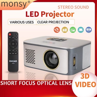 【Ready Stock】☇◑Projector YG40 Portable Rechargeable Mini LED Projector With Remote Control