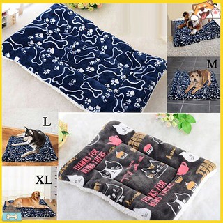 【COD】Winter Warm Pet Dog Puppy Cat Bed Cushion Mat Soft Coral Fleece Kennel Blanket