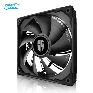 DEEPCOOL TF120S BLACK 12cm silent chassis cooling fan 120mm 4pin PWM 12V CPU cooling water cooling replacement fan