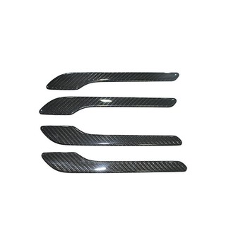car accessories interior decorative Carbon Fiber Style Outer Door Handle Cover Trim Fit For Tesla Mo