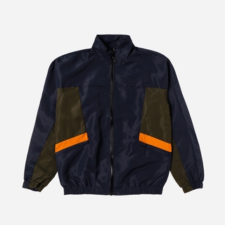 Surplus Men’s Color Block Windbreaker Jacket in Blue