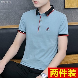 Xinjiang pure cotton Paul men s short-sleeved t-shirt summer tide lapel t-shirt shirt collar POLO sh