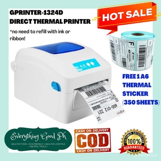 Direct Thermal Printer [HIGH QUALITY] with FREE ROLL A6 THERMAL STICKER Air waybill printer