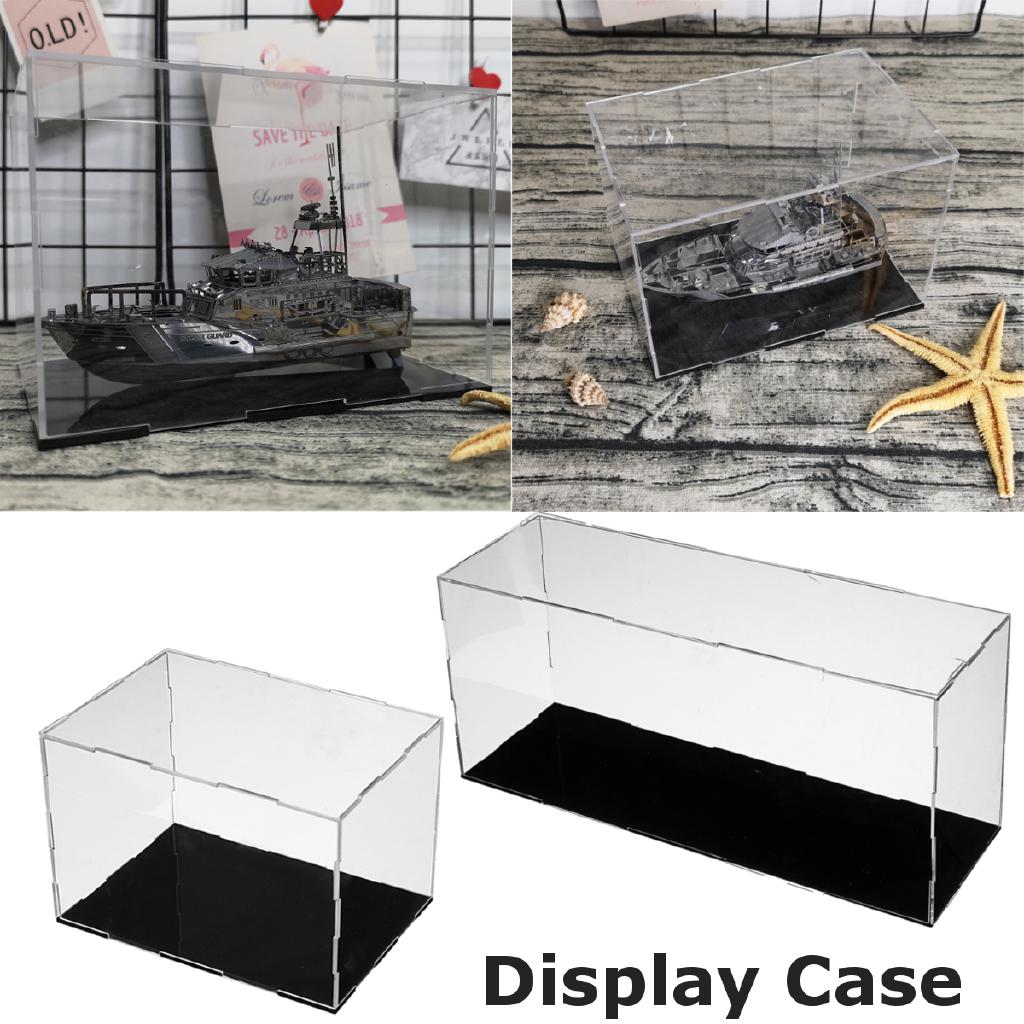 Acrylic Display Box Show Self-Assembly Model Protection Case Clear Dustproof aeak