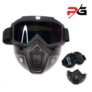classicmotorcycleroyal△⊕Pro Group Full/Half Face Detachable Mask Helmet Go