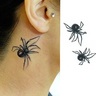 ♥ Spider Pattern Removable Waterproof Body Art Temporary Tattoo Sticker Decal