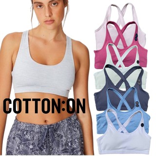 COD Makapal Yoga & Zumba Workout Crop Top Quick Drying Active Wear 100% Orig Cotton On IBody