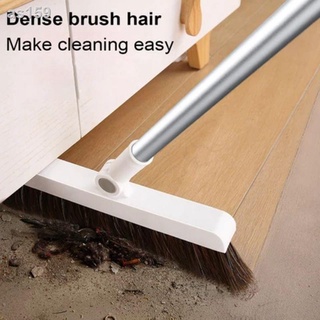 ◘▦Household Cleaner Sturdy & Durable Plastic Long Handle Foldable Broom and Dustpan Set