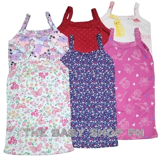 SALE! Baby Girls Sando Tank Top Spaghetti with Cute Prints Fits 1-3 years old (Sold per piece)