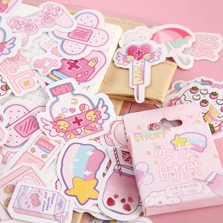 Mohamm Girl Generation Series Cute Boxed Kawaii Stickers Planner Scrapbooking Stationery Japanese