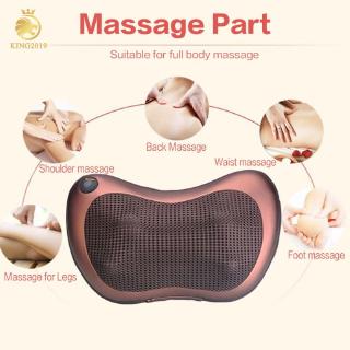 Electric Infrared Heating Kneading Neck Shoulder Back Body Spa Massage Pillow Massager Kq